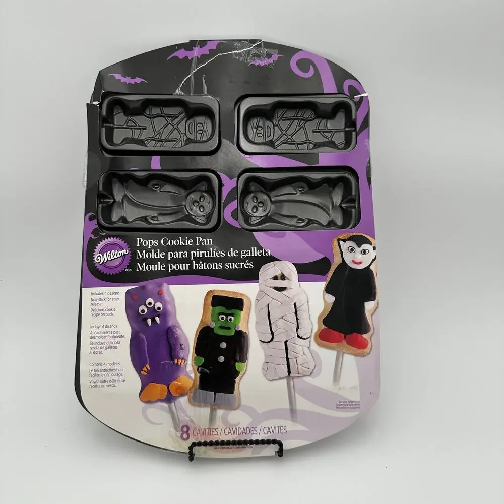 Cookie Pops Pan by Wilton Halloween Treats 4 Designs, 8 Cavities 2012